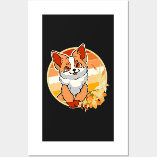 Butch corgi (orange) Posters and Art